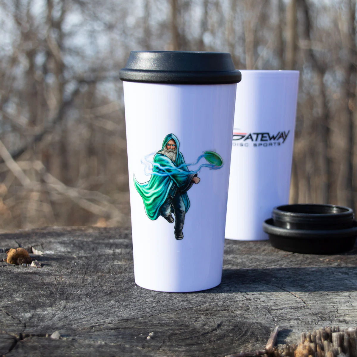 White 16oz Plastic Tumbler - Image 3